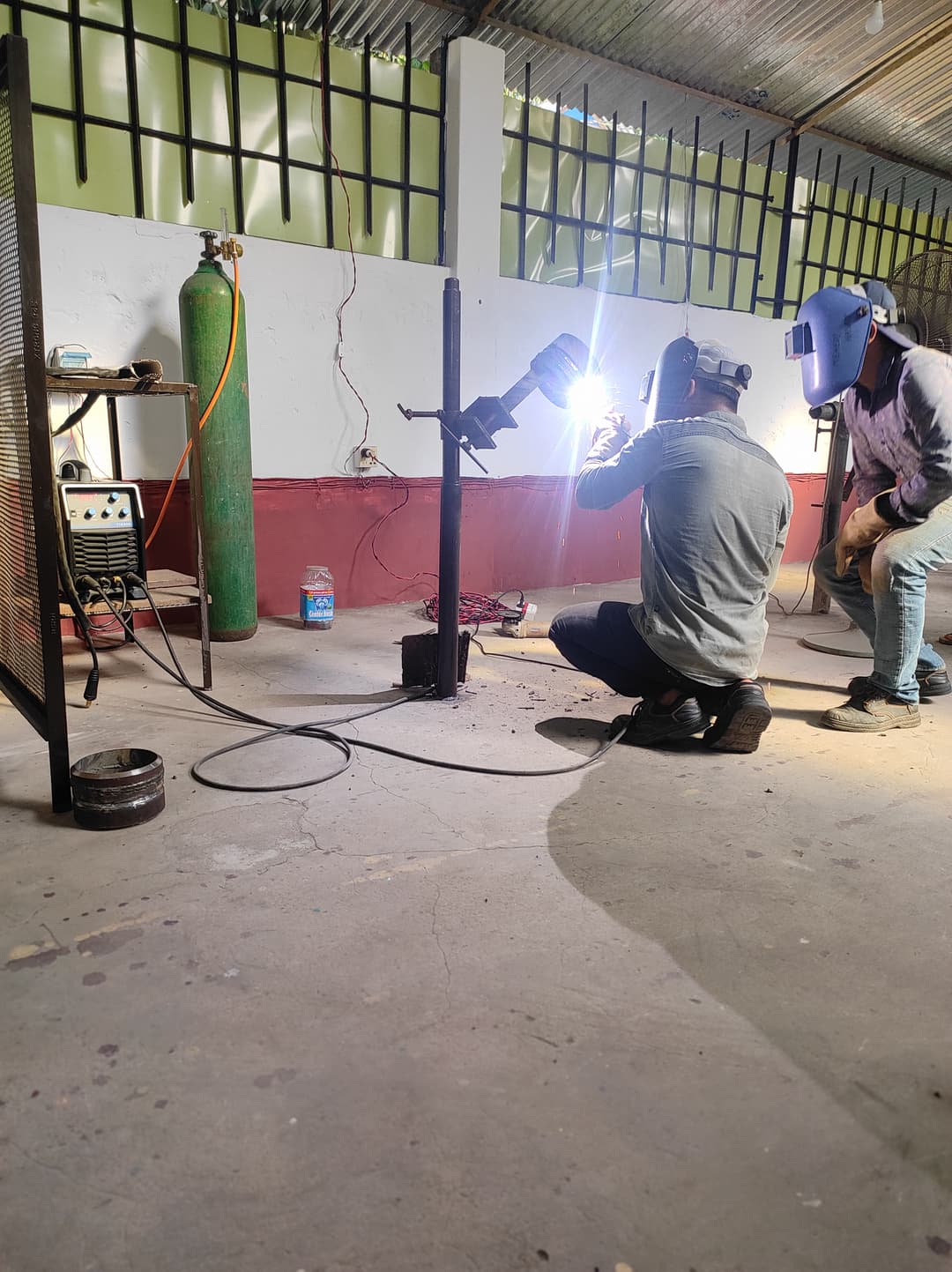 Precision welding work