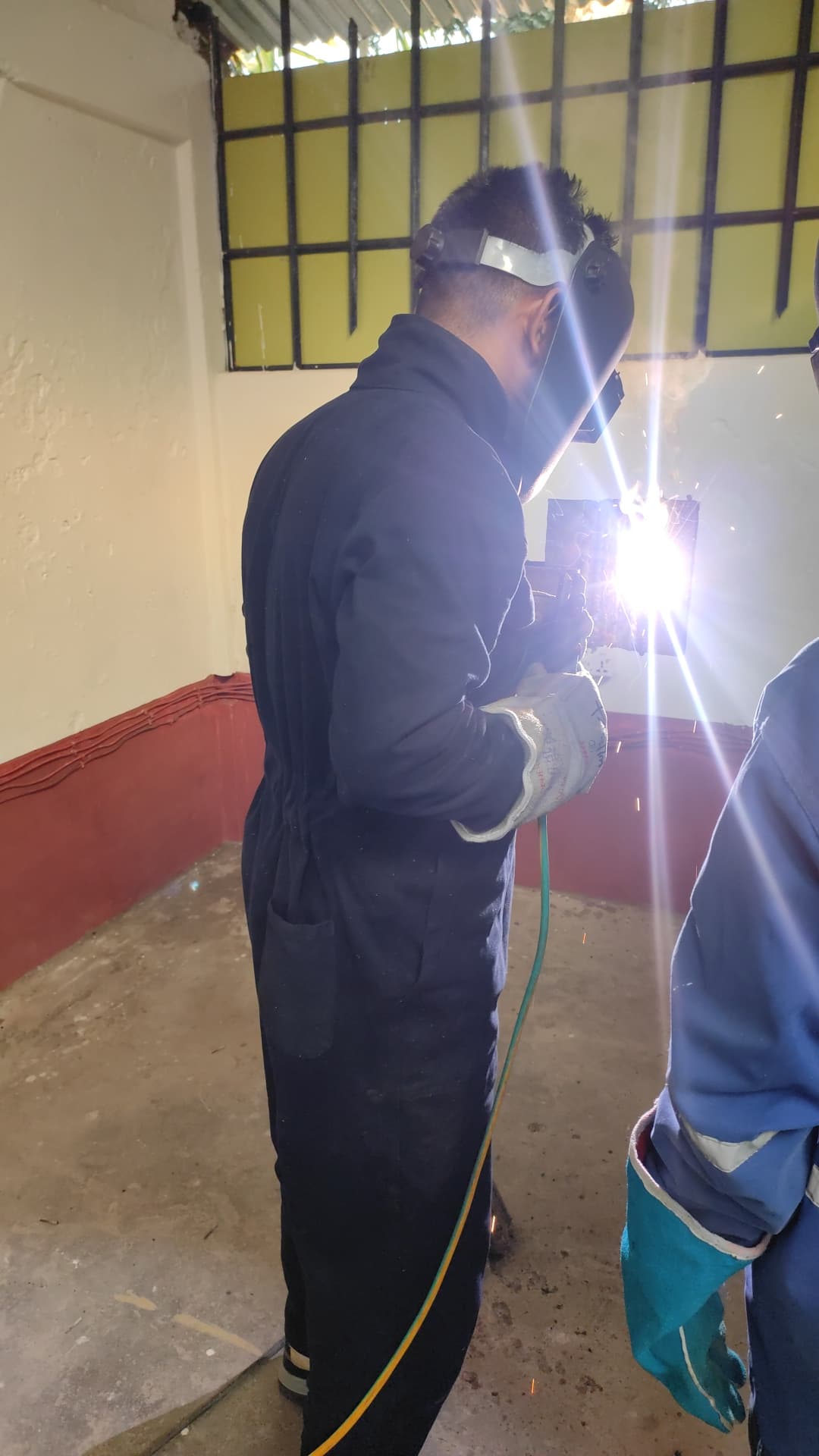 Practical welding session